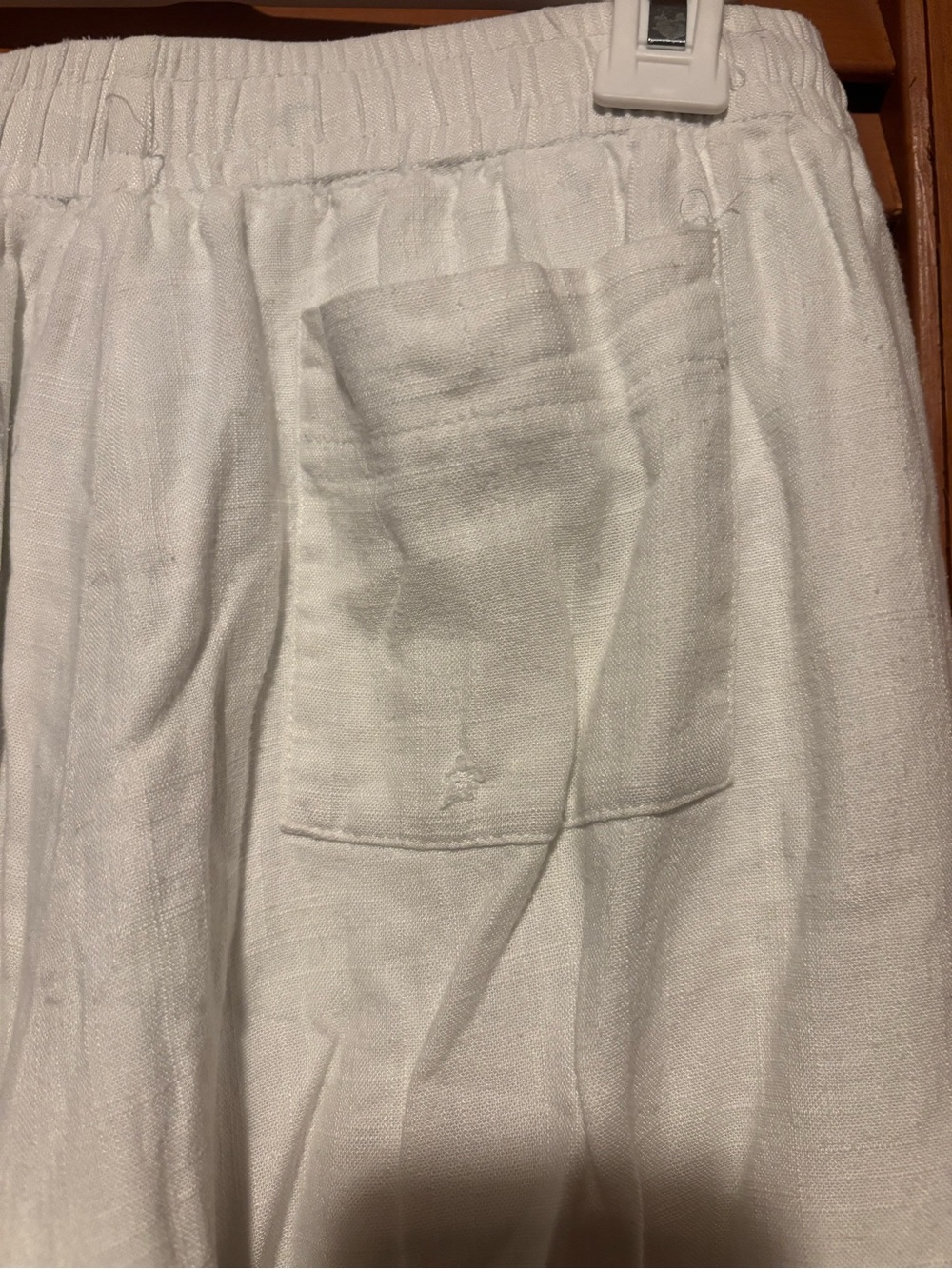 Princess Polly Off White Louis Linen Pants - Picture 3 of 9